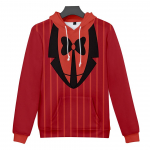 4 v&auml;rvi Hazbin Hotel Anime Hoodie Lipsuv&auml;rv Hoodie T&auml;navar&otilde;ivad Multifilmid Tr&uuml;kitud kapuutsiga dressipluus Mehed Naiste Cosplay Spordi Pulloverid M punane