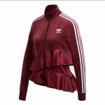 Adidas Originals Sametise tundega mantel Naiste Veinipunane FT9884 30