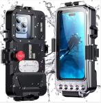 30M Bluetooth Sukeldumis-Snorgeldumis-Veekindel Korpus iPhone'ile 16 15 14 13 12 11 Pro Max For Samsung Model gray