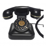 Retro traadiga telefon k&uuml;lalisteraamat Lihtsalt kasutatav pulmatelefon k&uuml;lalisteraamat must