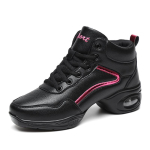 Valged Nahk Jazz Kingad Naiste Pehme Tald Tantsu Tossud Zumba J&otilde;usaali Kingad Hip Hop Fitness Spordikingad 41 must