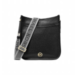 MICHAEL KORS Luisa Kuldse Riistvaraga Krokodillimustriga Nahast Messengeri kott K&auml;e&otilde;la Crossbody kott Suur Naiste Must must