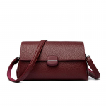 Lihtne naiste messenger-kott, vabaaja crossbody-kott, moekas &otilde;lakott, pehmest PU-nahast k&auml;ekott, sobib igap&auml;evaseks kasutamiseks ja ostlemiseks 24*11*13cm punane