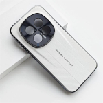 For Honor Magic 8 RSR Kaaned Moodne Galvaanitud &Uuml;hev&auml;rviline Nahk Metallist Kaamera Kaitsekatte P&otilde;rkeraud P&otilde;rutuskindel Honor Magic8 RSR Porsche Design gray