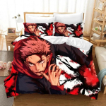 Jujutsu Kaisen Jaapan Kuulus Anime Mugav Tekikate Padjap&uuml;&uuml;r Voodipesu Komplekt Laste Magamistoa Kaunistus Kodutekstiil 70x133cm 3pcs