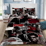 Tekikate Padjap&uuml;&uuml;r Voodipesukomplekt T&auml;iskasvanud Poiss The W-Weeknd Xo T&uuml;druk Magamistoa Kaunistus Laste Kingitus &Uuml;he- Kahekohaline Suur Suurus EU Single 90x200cm gray