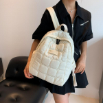 &Uuml;limalt kerge talvine soe seljakott Naiste kooli seljakotid t&uuml;drukutele Fashion Trend Kerged puuvillased reisikotid valge