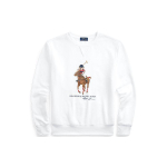 Polo Ralph Lauren Polo Bear Suur Pony Puuvillasegu &Uuml;mmarguse kaelusega Kampsun Pikkade varrukatega Soonikkoes mansetiga Dressipluus Meeste dressipluus Valge MNPOKNI16821483100 M brown
