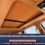 Auto katuseluugi isolatsioon Katusesirm Volkswageni VW Tiguan 5N 2010~2017 jaoks 16 UV-vastane Elektrostaatiline adsorptsioon Katusekardin P&auml;ikesesirm 2Pcs Orange