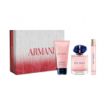 Armani parf&uuml;&uuml;mikomplekt MY WAY Eau de Parfum EDP Puidune Kolmeosaline komplekt: My Way Eau de Parfum 90ml + My Way Eau de Parfum 10ml + My Way kehakreem 50ml pruun