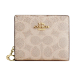 Coach Snap rahakott 11 Kuldne logo Kl&otilde;pskinnitusega Kaetud l&otilde;uendist rahakott Naiste rahakott Beež CW789-IMXDM Gift Box Sets (Basic Set+Black Box) beige