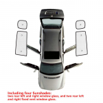 Auto t&auml;isp&auml;ikesevari Mazda 5 Mazda5 CR Premacy Ford i-Max 2005 2006 2007 2008 2009 Auto Tarvikud P&auml;ikesekaitsekleebised P&auml;ikesesirm Rear Windows 4pcs