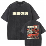 Anime Initial D Drift AE86 Pesitud Vintage Tr&uuml;kiga T-s&auml;rk RX-7 R34 Skyline T-s&auml;rgid Naiste Harajuku Mugav &Uuml;legabariidiline Topp S