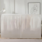 PVC Suure mahutavusega Puhverjakid S&auml;rgid Tolmukate L&auml;bipaistev R&otilde;ivaste Tolmukindel Kate P&otilde;randal seisev R&otilde;ivaste riidepuu Tolmukate 160x50x120cm white