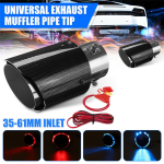 Universaalne auto summutitoru - Punase LED-iga s&uuml;sinikstiilis black