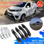 Kroomitud s&uuml;sinikkiust autoukse k&auml;epide Toyota ProAce Citroen Dispatch Peugeot Expert 2017-2022 kaanekleebise v&otilde;tmekorgile Handle Keyless EnrtyfaH