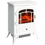 Elektriline kamin k&uuml;ttefunktsiooni ja LED-leegiefektiga, 950/1850W, &uuml;lekuumenemiskaitsega, Valge 41.5 x 28 x 54.8 cm valge