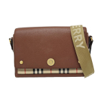 [Kasutatud] Note Vintage Mood T&auml;helogo Reguleeritav Lai &Otilde;larihm Ruuduline Nahast Messenger Bag - Hea #16LKWRV ONE SIZE brown