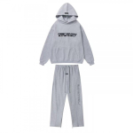 Essentials FW25 &Uuml;legabariidiline Huppariga Jooksikup&uuml;kside Komplekt Puuvill Graafiline Tr&uuml;kk Unisex T&auml;navar&otilde;ivad S&uuml;gis Medium
