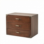 Vintage puidust laua korraldaja | Maaelulik, Lauapealne korraldaja, kontori kahe sahtli jaoks Triple Drawer
