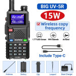 Baofeng uuendatud UV-5RH 10W raadiosaatja &otilde;hukanali traadita sageduse kopeerimisega pika leviga Type-C laadijaga UV 5R amat&ouml;&ouml;rraadio EURO