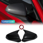 Seat Leon Cupra Formentor 2020-2024 jaoks S&uuml;sinikkiust stiilis must tahavaatepeegli k&uuml;ljekatte katted