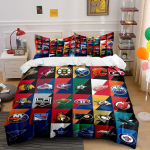 NHL Meeskonnalogodega Voodipesukomplekti Disain Prinditud Voodipesukomplekt Tekikott Padjap&uuml;&uuml;rid  (1* Tekikott 2* Padjap&uuml;&uuml;rid Tekk ei sisaldu) 140x200cm