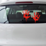 Veekindel Zombie Bloody Hands Print Vehicle Auto tagaakna kleebis Decal Decor