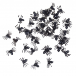 50 tk V&auml;ikesed mustad plastist v&otilde;ltsitud &auml;mblikum&auml;nguasjad Halloweeni naljakas nalja jant rekvisiidid CB 3C