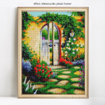 5D teemantmaal Maaliline &uuml;mmargune &uuml;mmargune puur Tikand Teemantmosaiik Rhinestone pilt 20X30