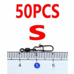 50 tk mattmust, veerev p&ouml;&ouml;rel koos Snap Carp Brass kalap&uuml;&uuml;gi tarvikutega S