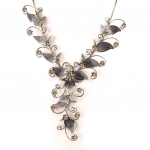 Les Tr&eacute;sors De Lily [D3561] - Collier Cr&eacute;ateur 'Gala' Gris hall
