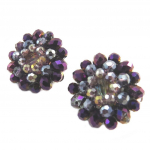 Lily-Crystal [P4432] &ndash; lillad 'Callas' Artisan k&otilde;rvaklambrid &ndash; 2,5 cm lilla