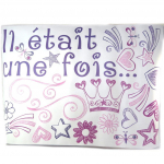 Les Tr&eacute;sors De Lily [N6198] - Planche de stickers 'Il &eacute;tait une fois' (50x70 cm) Heleroosa