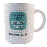 Les Tr&eacute;sors De Lily [Q0344] - T&uuml;rkiissinine 'Messages' keraamiline kruus (ma ei ole kunstiteos, vaid piiratud v&auml;ljaanne) - 30 cl t&uuml;rkiissinine