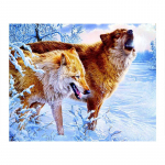 Hundi lumestseen Teemantmaaliv loom &uuml;mmargune t&auml;ispuur 5D DIY mosaiiktikandid ristpistes 20X30CM