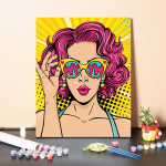 DIY maalimine numbrite j&auml;rgi Digitaalne &otilde;limaal Hobid &Otilde;limaal Numbrid Numbrite maalimine &Otilde;limaal Kodukaunistus Kujutav kunst 40x50cm no frame