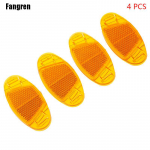 4 tk jalgratta kodaraga helkuri lamp 3 v&auml;rvi jalgratta ratta turvahelkuri raam kollane