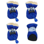 Teddy Plus Velvet lemmikloomasaapad Kaitse Mugavad nailonriidest Pomeranian lemmikloomatarbed 5*3.8cm sinine