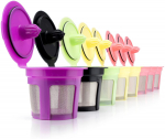 [i Cafilas][JDK01] 9 tk n&auml;dala korduvkasutatavad tassitarvikud Keurig Filter K Mini Plus K Pods 2.0 ja 1.0 Brewerile, toetavad v&auml;rvilised n&otilde;udepesumasina kaunad 9 PCS (Different Color)