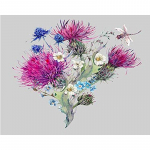 T&auml;isteemantmaal Tikand Ristpistes Sukulendid taimed Rhinestones pildid Mosaiik Lill K&auml;sitsi valmistatud kingitus 40 Full Round 20x30CM