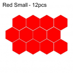 12 tk geomeetrilised kuusnurksed 3D peegliefektiga seinakleebised isetegemiseks Small
