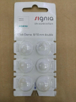 Siemens Click Dome 8/10 mm Double For RIC Hearing Aids - 6 Domes Each