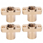 4 tk trapetsikujuline mutter T8 messingist H &auml;&auml;rik Riistvara kinnitused 3D printeri tarvikud 8 mm