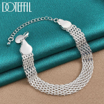 925 Sterling h&otilde;be 10mm punutud k&auml;ev&otilde;ru 20cm