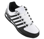 K-Swiss Rinzler Leather - Herren Sneakers Schuhe Wei&szlig;-Schwarz 01235-944-M ORIGINAL EU 49 UK 13 valge