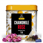 Kummeli ja roosi tee (18 pakk, 1,83 g), Kummeliroosi taimetee, sinine tee