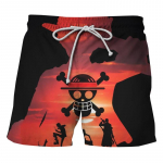 2022. aasta suvine Jaapani anime, &uuml;hes t&uuml;kis Luffy Zorro Print meeste ujumisp&uuml;ksid Kiiresti kuivavad rannar&otilde;ivad Ujumisriided Surfilaua spordip&uuml;ksid L