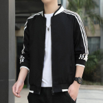 Meeste jakk, pesapallikrae, mood, spordialad, meeste suured, vabaaja kaelarihmad, meeste jope M roheline