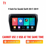 Icreative 2 Din Carplay 9-tolline Android-auto multimeediumipleier Suzuki Swift 2017 2018 2019 autoraadio GPS-navigatsioonis&uuml;steemiga BT WIFI